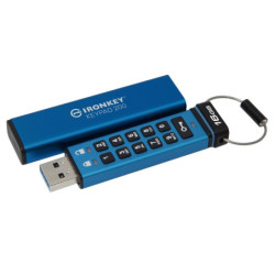 Kingston IronKey Keypad 200 16GB USB 3.2 USB-A Modrá