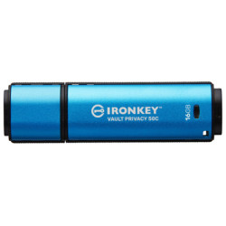 Kingston Ironkey Vault Privacy 50C 16GB USB 3.2 USB-C Modrá