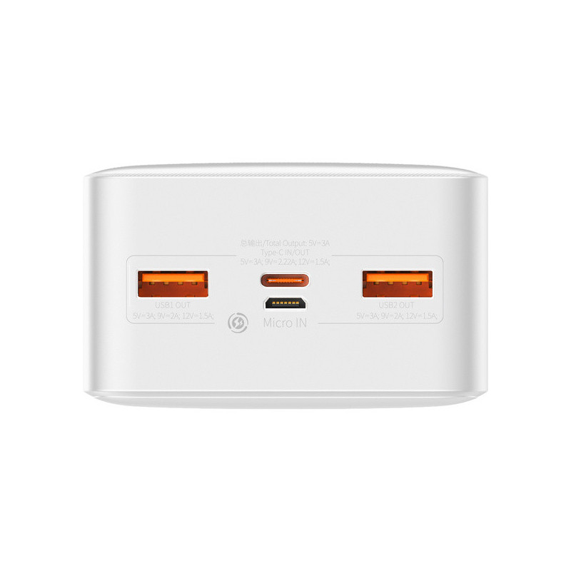 Baseus Bipow powerbanka 30000mAh 20W biela