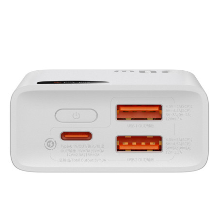 Baseus Adaman2 powerbanka 10000 mAh 30W 2xUSB/USB-C biela