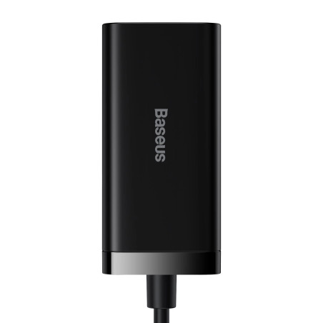 Baseus Rýchlonabíjačka do siete GaN3, 2x USB-A, 2x USB-C 100W čierna