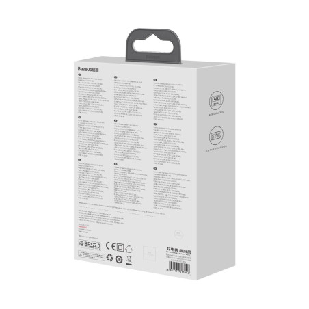 Baseus Nabíjačka do siete GaN5 Pro 2x USB-C/USB-A/HDMI 67W kábel 1.5m/USB-C kábel 1m čierna