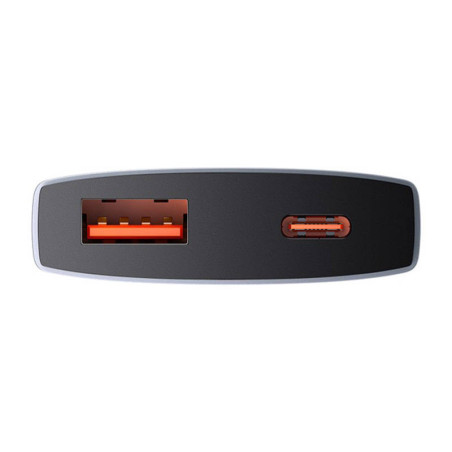 Baseus Nabíjačka do siete GaN5 Pro Ultra Slim USB-C/USB-A 65 W sivá