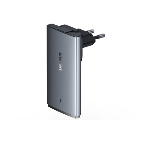 Baseus Nabíjačka do siete GaN5 Pro Ultra Slim USB-C/USB-A 65 W sivá