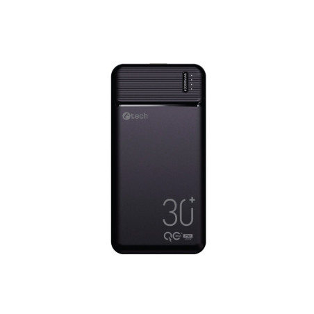 Powerbanka C-tech 30000mAh, Li-Pol, 20W, USB-C/USB-A/micro USB