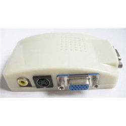 Prevodník kompozit. signálu s-video cinch na VGA