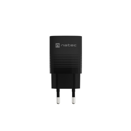 Univerzálna USB nabíjačka Natec RIBERA GaN 30 W, 1X USB-A, 1X USB-C, čierna