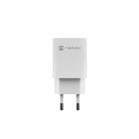 Univerzálna USB nabíjačka Natec RIBERA GaN 30W, 1X USB-A, 1X USB-C, Biela