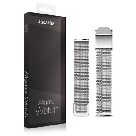 Náhradný kovový remienok pre Aligator Watch Grace 16mm, strieborný