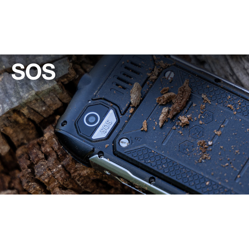 EVOLVEO StrongPhone H1, vodotesný odolný Dual SIM telefón, čierna-šedá