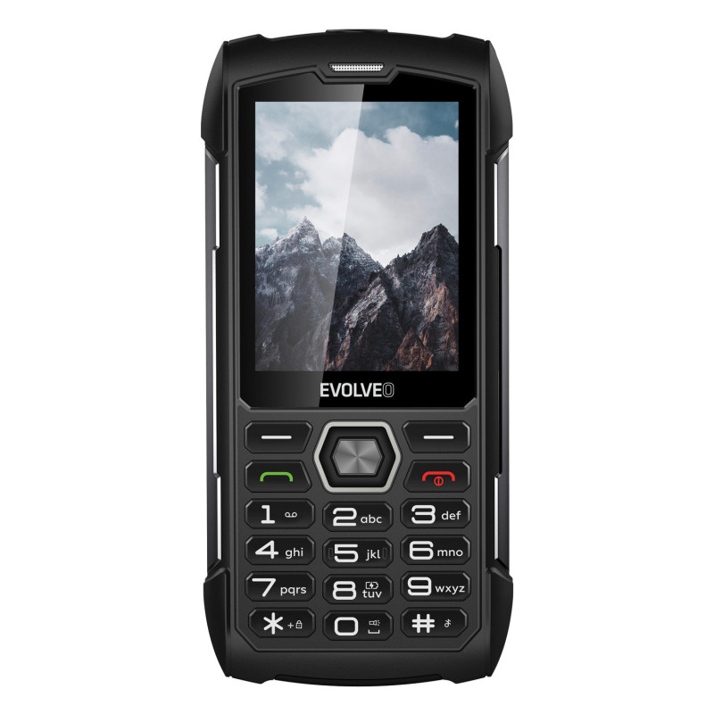 EVOLVEO StrongPhone H1, vodotesný odolný Dual SIM telefón, čierna-šedá
