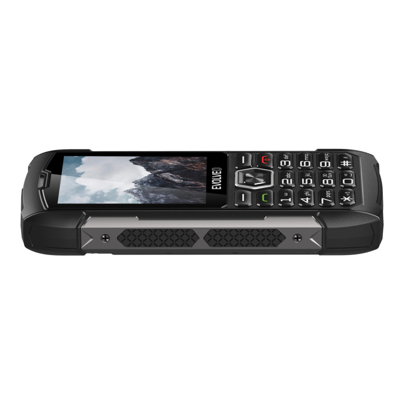 EVOLVEO StrongPhone H1, vodotesný odolný Dual SIM telefón, čierna-šedá
