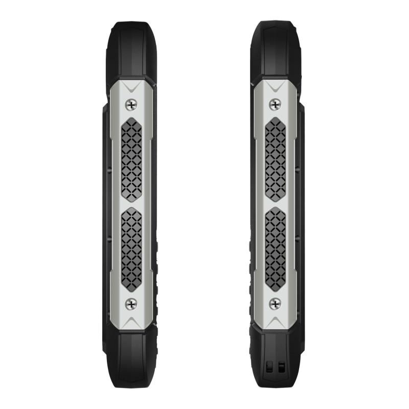 EVOLVEO StrongPhone H1, vodotesný odolný Dual SIM telefón, čierna-strieborná
