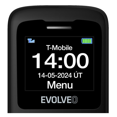 EVOLVEO EasyPhone ID, mobilný telefón pre seniorov, čierna
