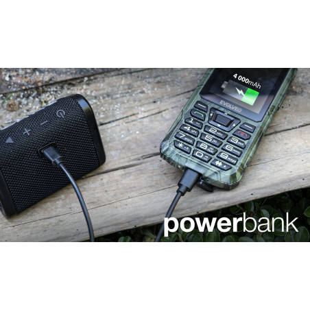 EVOLVEO StrongPhone Z6, vodotesný odolný Dual SIM telefón, lovecká kamufláž