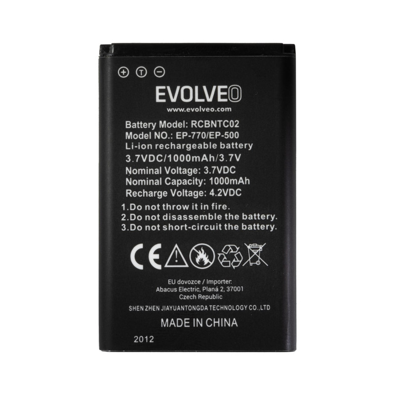 EVOLVEO orig. batéria 1000 mAh pre EasyPhone FD/FP/FS/FM/FL (EP-500/700/770/771/800/801)