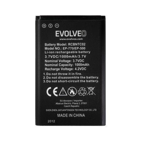 EVOLVEO orig. batéria 1000 mAh pre EasyPhone FD/FP/FS/FM/FL (EP-500/700/770/771/800/801)