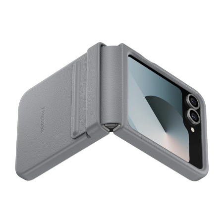 Samsung Ochranný kryt z vegánskej kože pre Flip 6 Gray