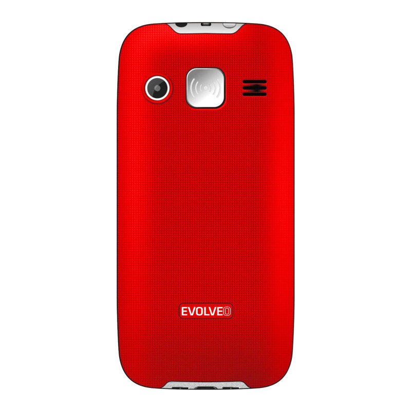 EVOLVEO EasyPhone XR, mobilný telefón pre seniorov s nabíjacím stojanom, červená