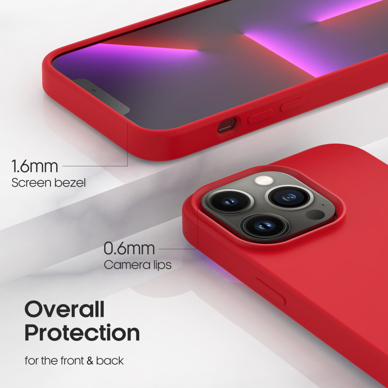 Silikónový kryt CARNEVAL SNAP pre iPhone 14 plus s MagSafe - červená