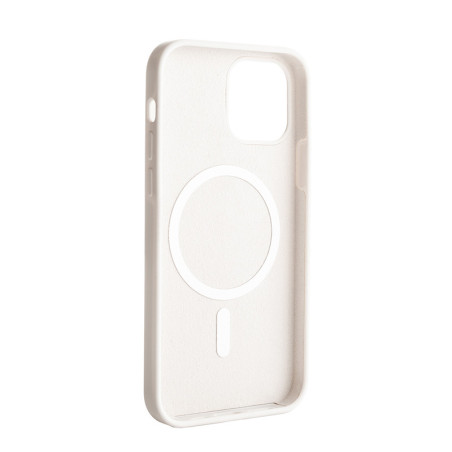 ER POWER Silikónový kryt CARNEVAL SNAP pre iPhone 12 mini s MagSafe - biela