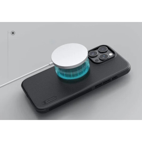Nillkin Super Frosted PRO Magnetic Zadný Kryt pre Apple iPhone 16 Pro Black