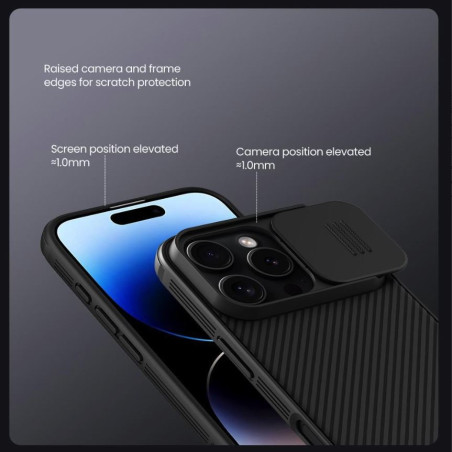 Nillkin CamShield PRO Zadný Kryt pre Apple iPhone 16 Pro Max Titanium Gray