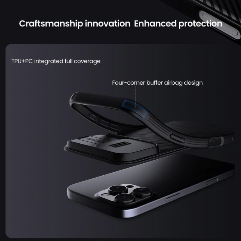 Nillkin CamShield PRO Zadný Kryt pre Apple iPhone 16 Pro Max Titanium Gray