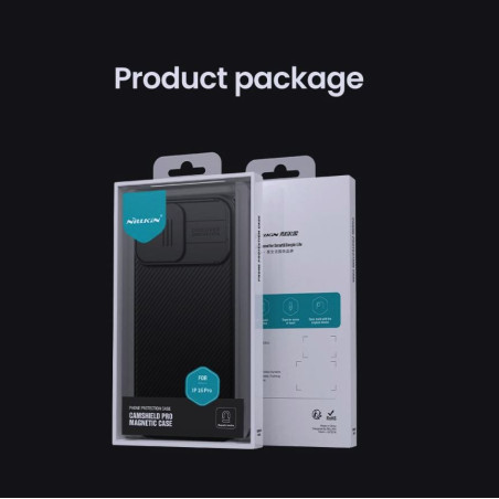 Nillkin CamShield PRO Zadný Kryt pre Apple iPhone 16 Pro Max Titanium Gray
