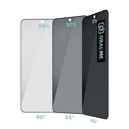 OBAL:ME Privacy 5D Tvrdené Sklo pre Samsung Galaxy S24/S25 Black