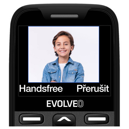 EVOLVEO EasyPhone XR, mobilný telefón pre seniorov s nabíjacím stojanom, čierna