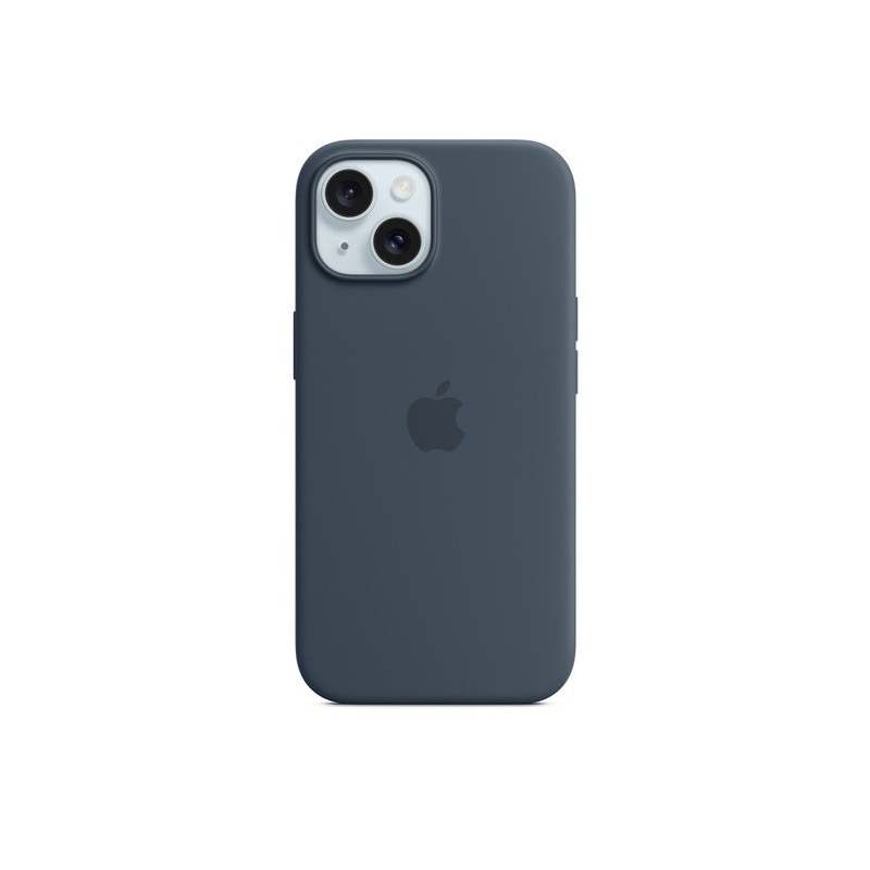 iPhone 15+ Silicone Case with MagSafe - Storm Blue