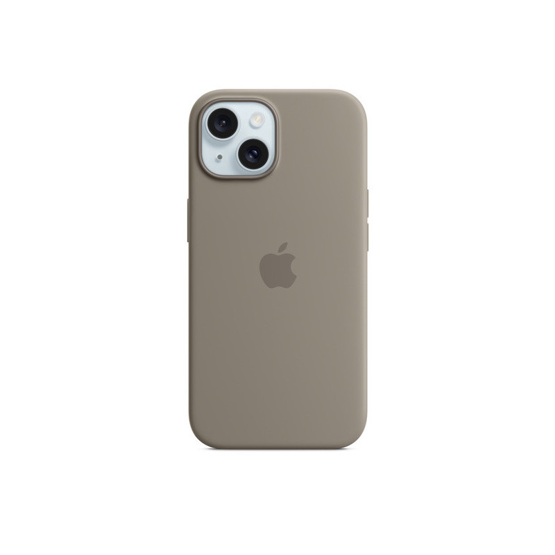 iPhone 15 + Silicone Case with MagSafe - Clay