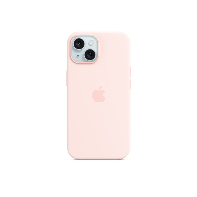 iPhone 15+ Silicone Case with MagSafe - Light Pink
