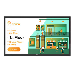 55" LED NEC M551 PCAP, 3840x2160, 24/7, 500cd, touch