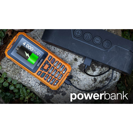 EVOLVEO StrongPhone Z6, vodotesný odolný Dual SIM telefón, oranžová