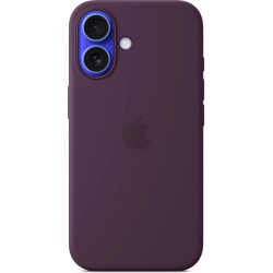 iPhone 16 Silicone Case with MS - Plum