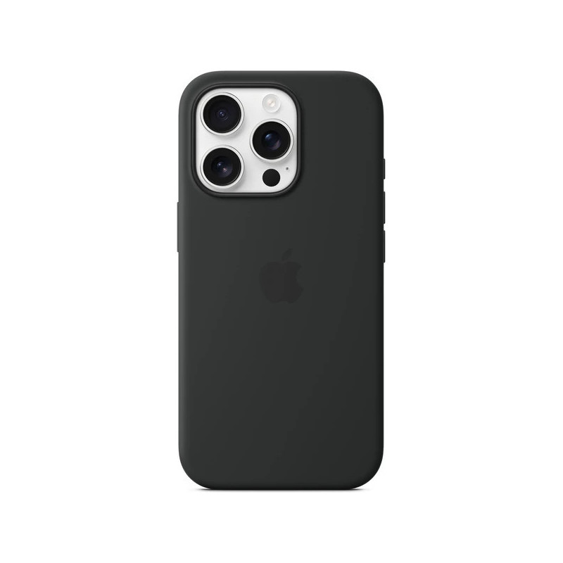 iPhone 16 Pro Max Silicone Case with MS - Black