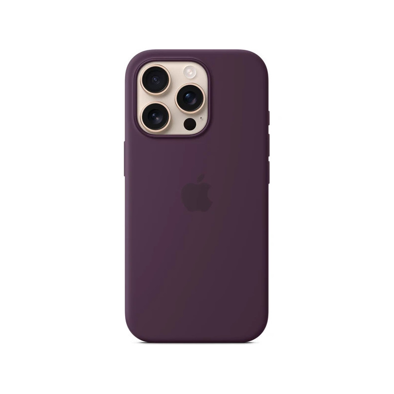 iPhone 16 Pro Max Silicone Case with MS - Plum