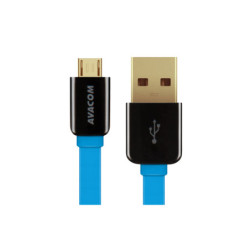 Kábel AVACOM MIC-40B USB - Micro USB, 40cm, modrá