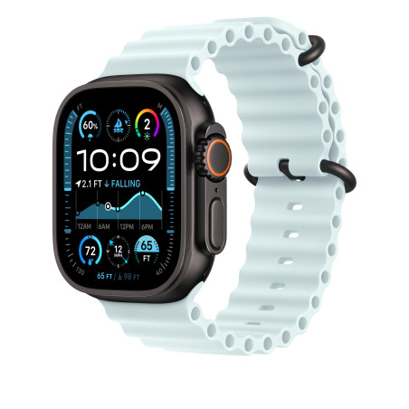 Watch Acc/49/Ice Blue Ocean Band Ext -Black Titan