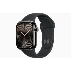 Apple Watch S10 Cell/46mm/Slate Grey/Šport Band/Black/-M/L