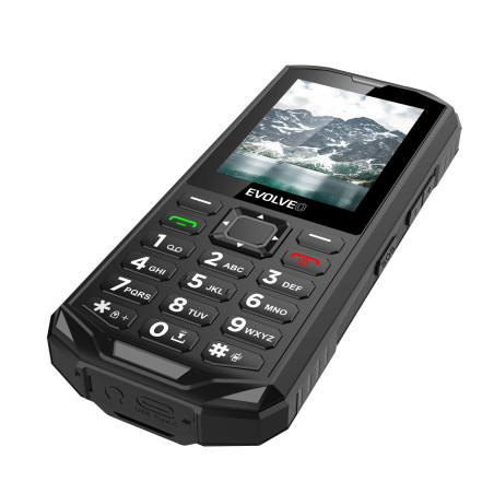 EVOLVEO StrongPhone X5, vodotesný odolný Dual SIM telefón, čierno-šedá