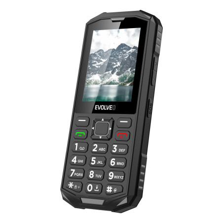 EVOLVEO StrongPhone X5, vodotesný odolný Dual SIM telefón, čierno-šedá