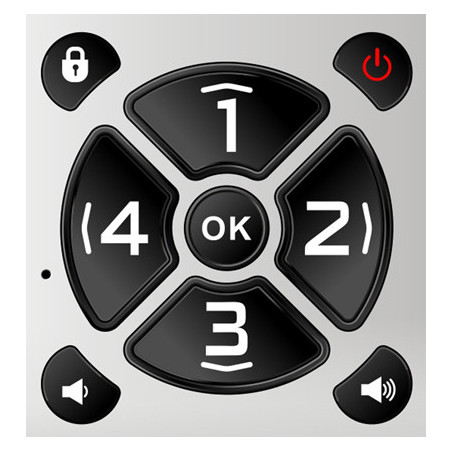 EVOLVEO EasyPhone ID, mobilný telefón pre seniorov, biela