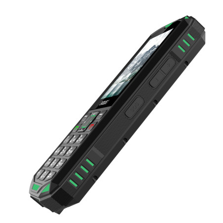 EVOLVEO StrongPhone X5, vodotesný odolný Dual SIM telefón, čierno-zelená