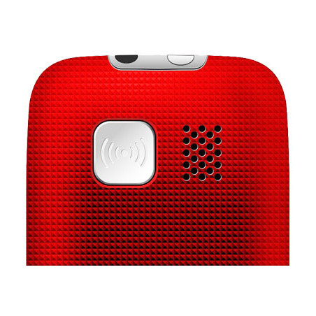 EVOLVEO EasyPhone, mobilný telefón pre seniorov s nabíjacím stojanom, červená