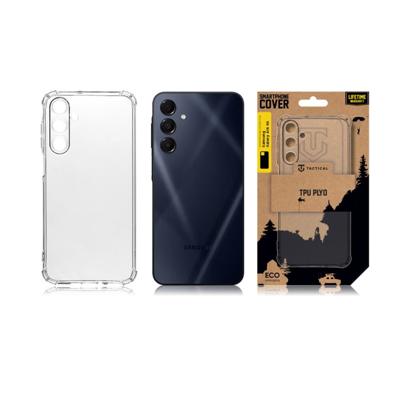 Tactical TPU Plyo Kryt pre Samsung Galaxy A16 5G Transparent