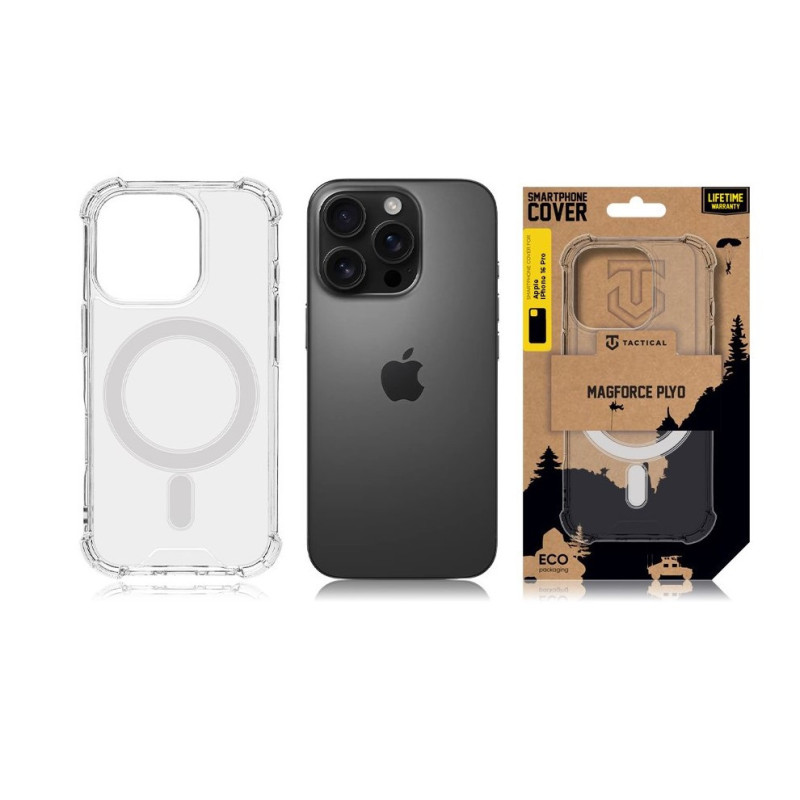 Tactical MagForce Plyo Kryt pre Apple iPhone 16 Pro Transparent