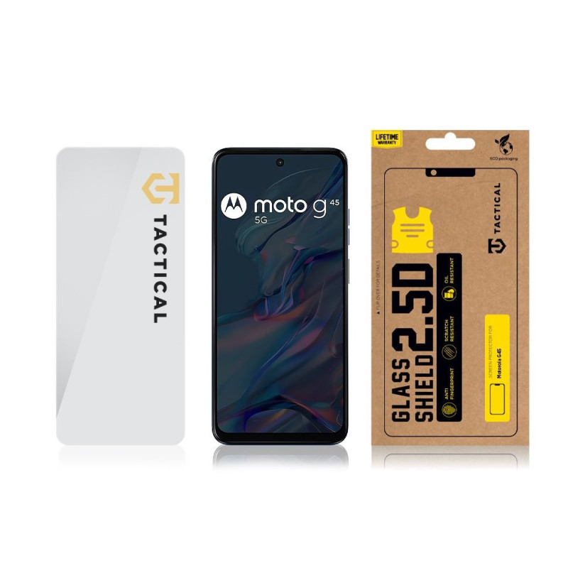Tactical Glass Shield 2.5D sklo pre Motorola G45 Clear